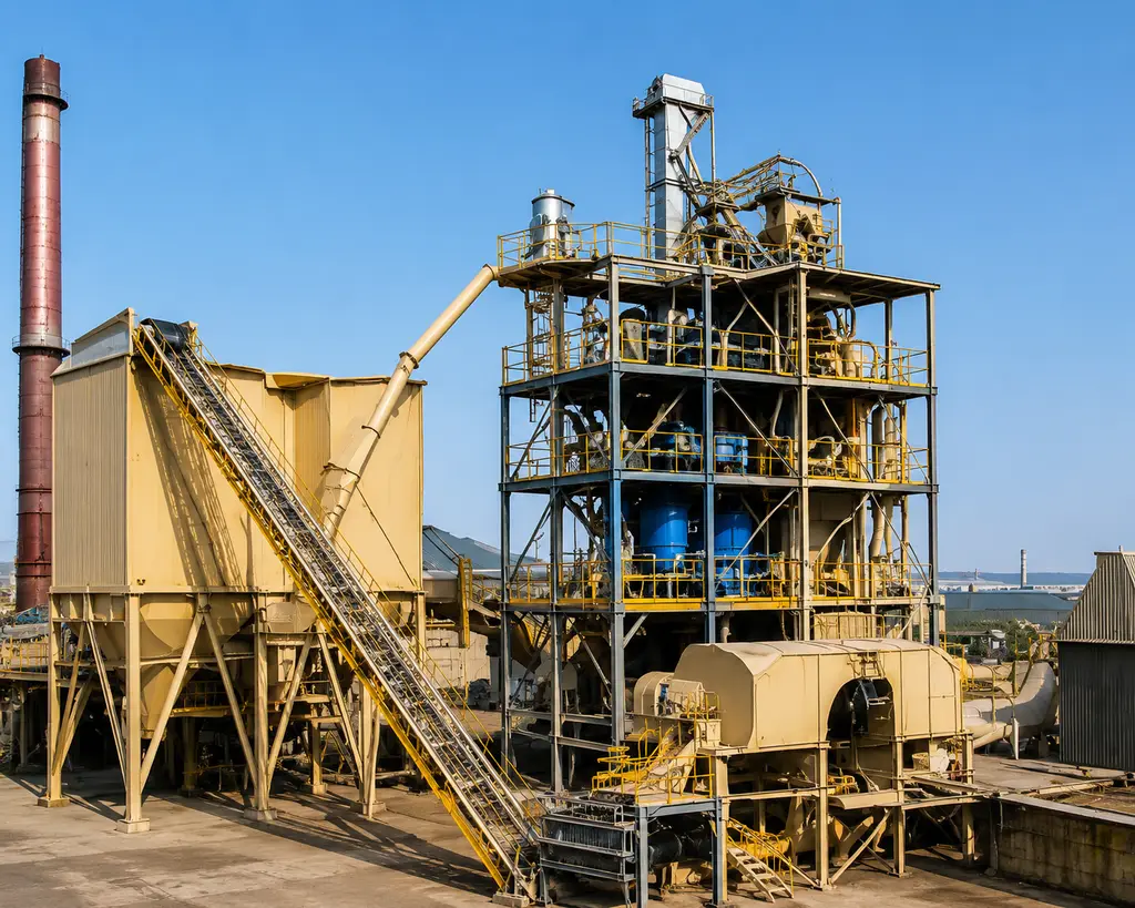 Biomass and wood plant installation