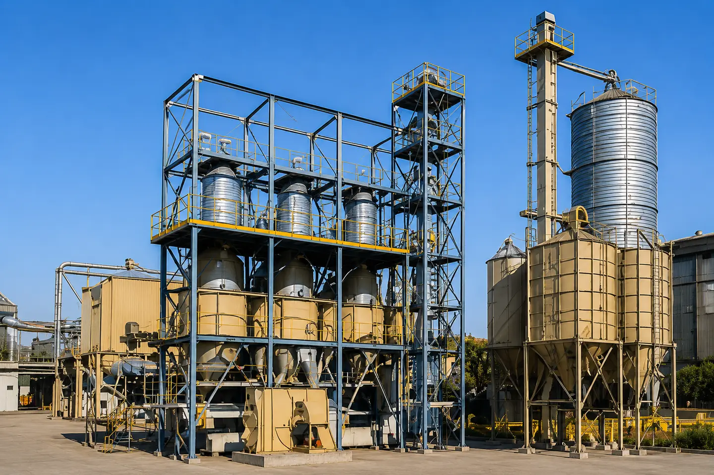 Pellet plants industrial installation