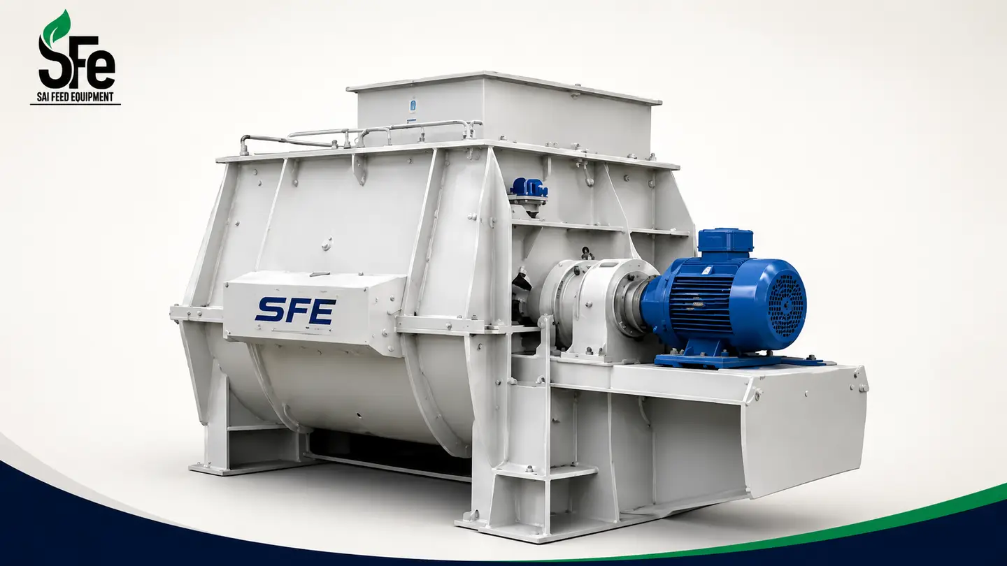 Paddle Mixer machinery by Sai Feed Equipment